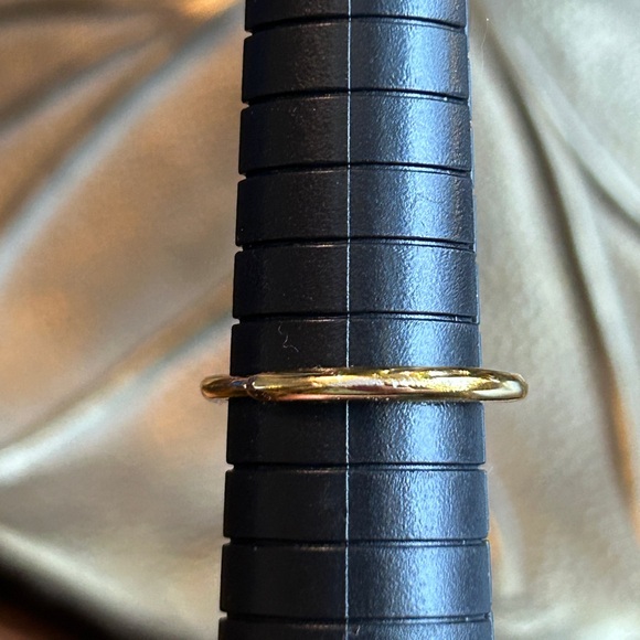 18k Plated Paraiba Color Topaz Adjustable Ring Size 7.75 - Picture 5 of 9